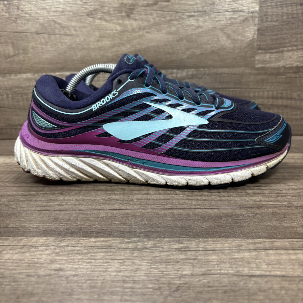 Brooks Glycerin 15 Blue Purple Womens US Size 8.5 Wide EUR 40 Running Shoes